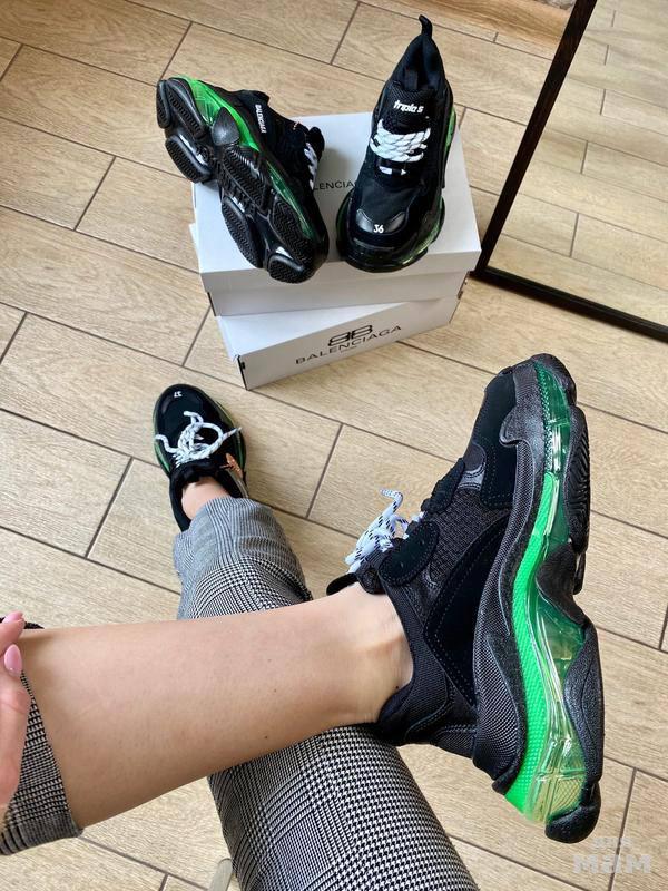 Баленсиага Triple s Clear sole Black