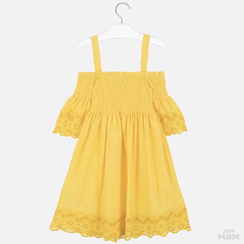 Желтое платье на девочку