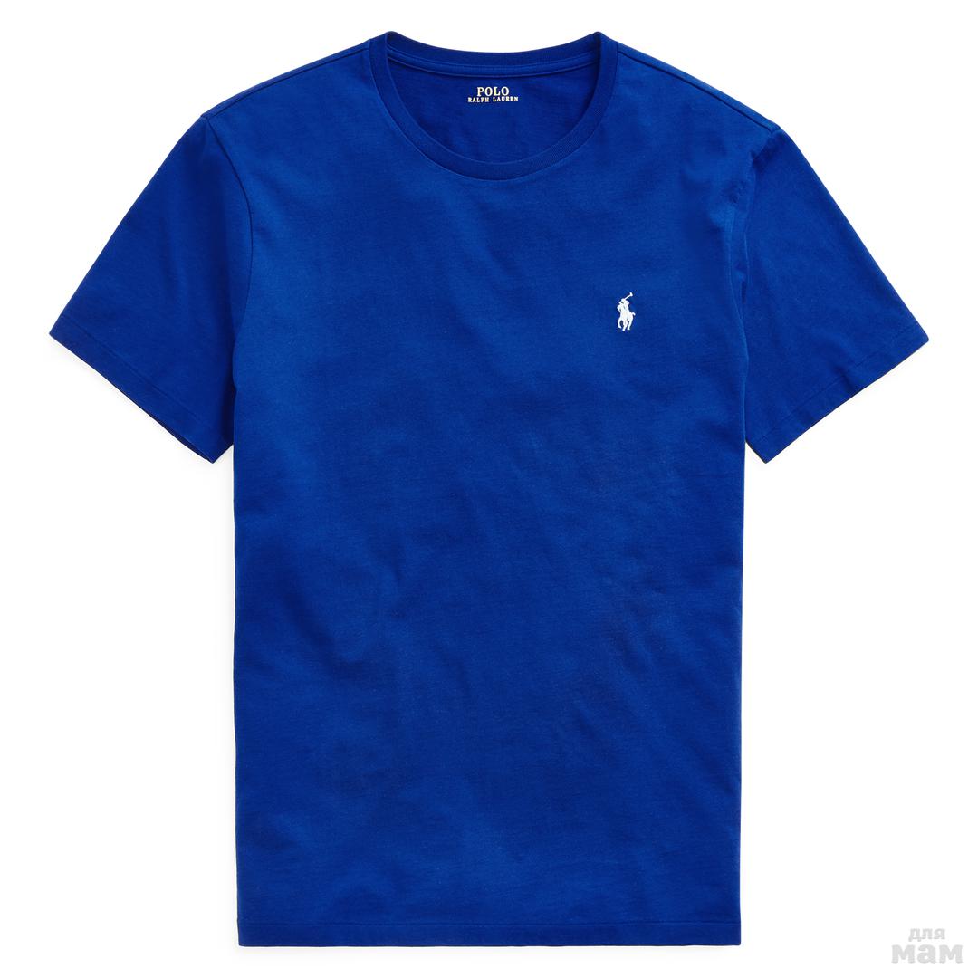 Ральф Лорен футболка синяя