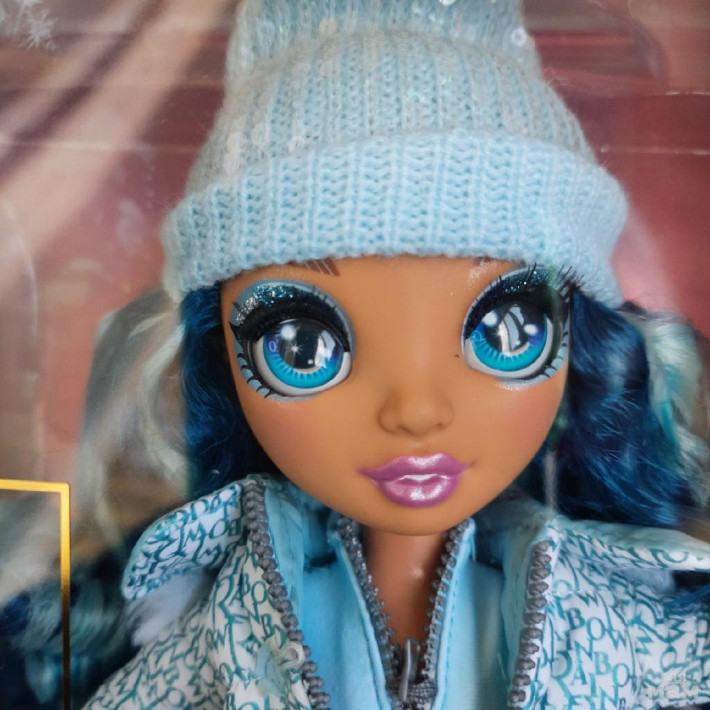 Rainbow High Winter Break Skyler Bradshaw – Blue Fashion Doll and Playset  with 2 Designer Outfits, Snowboard Accessories
